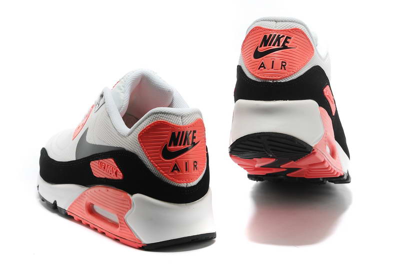 Nike Air Max 90 Chaussures Hommes pre TAPE Blanc Noir Orange (2)
